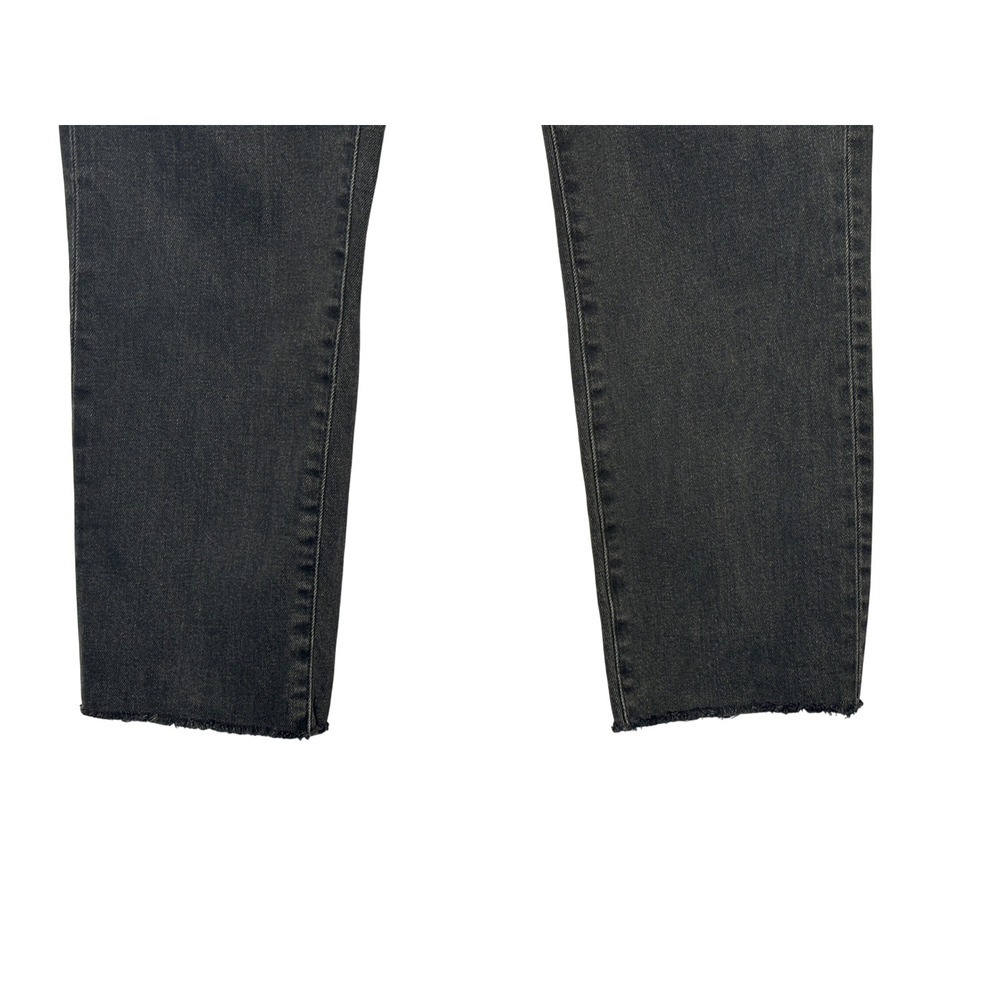 Madewell Womens High-Rise Slim Crop Boyjean 26P Black Raw Hem Minimalist AA923 - Picture 5 of 10